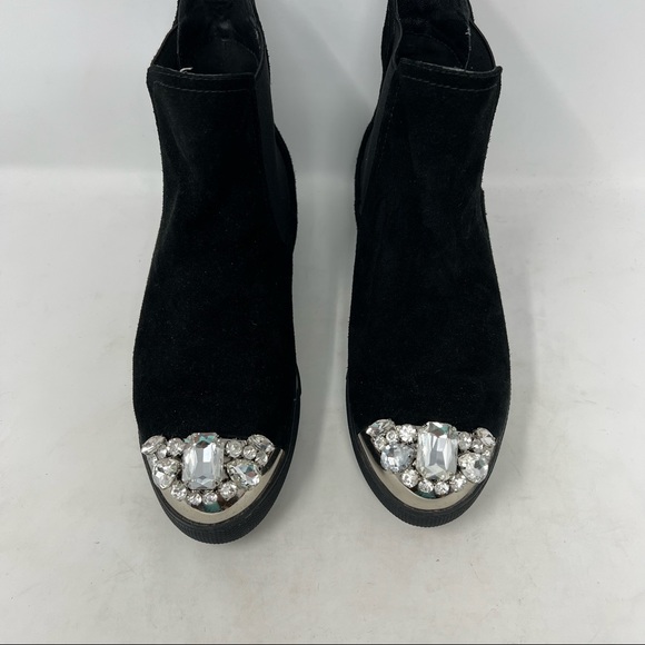 Miu Miu Embellished Chelsea Boots Size 8 - Picture 4 of 10